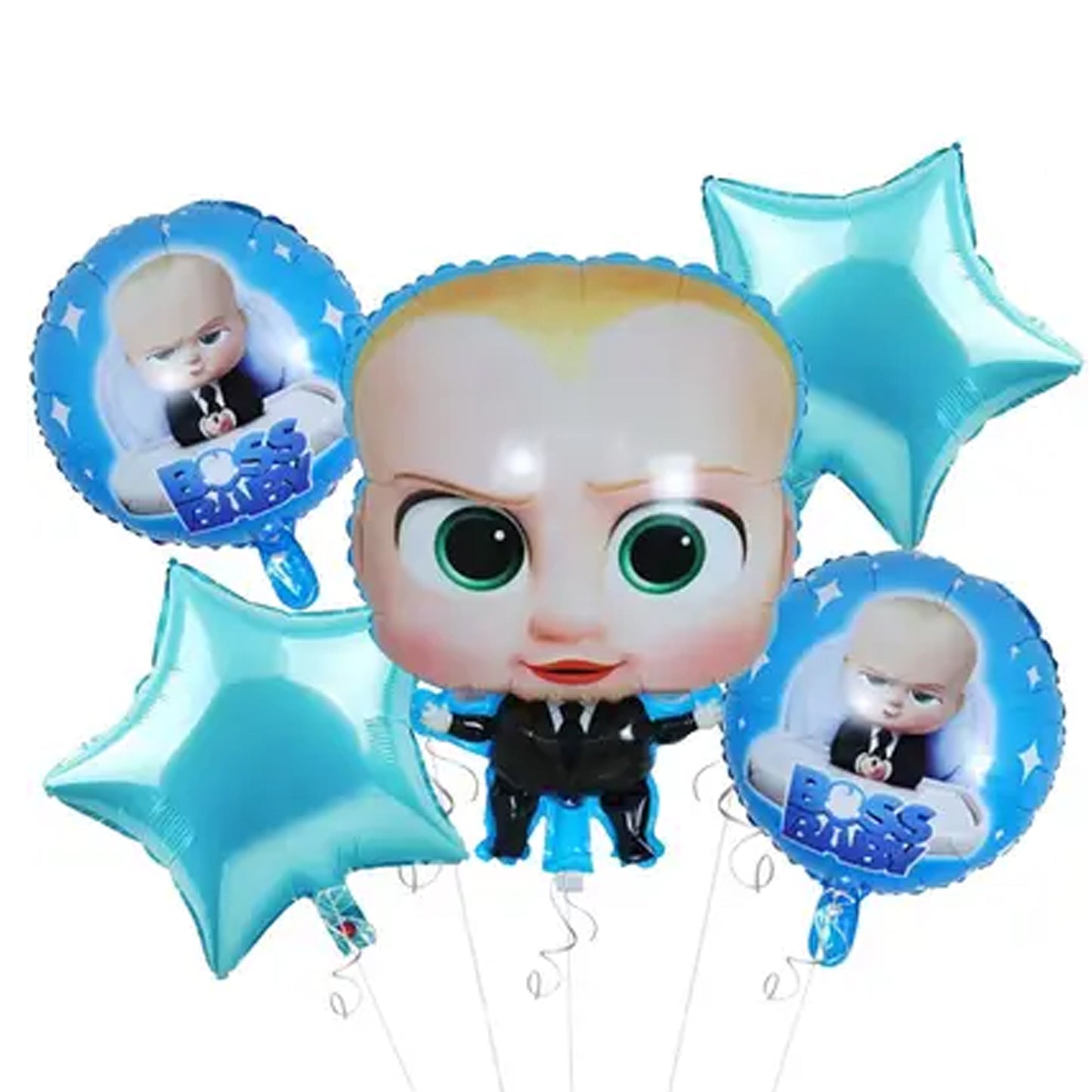 Boss Baby Foil Theme Balloons (Set of 5)