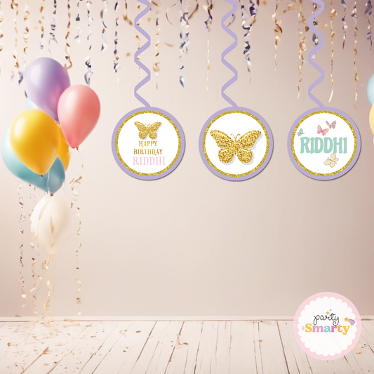 Butterfly Danglers - Set of 6