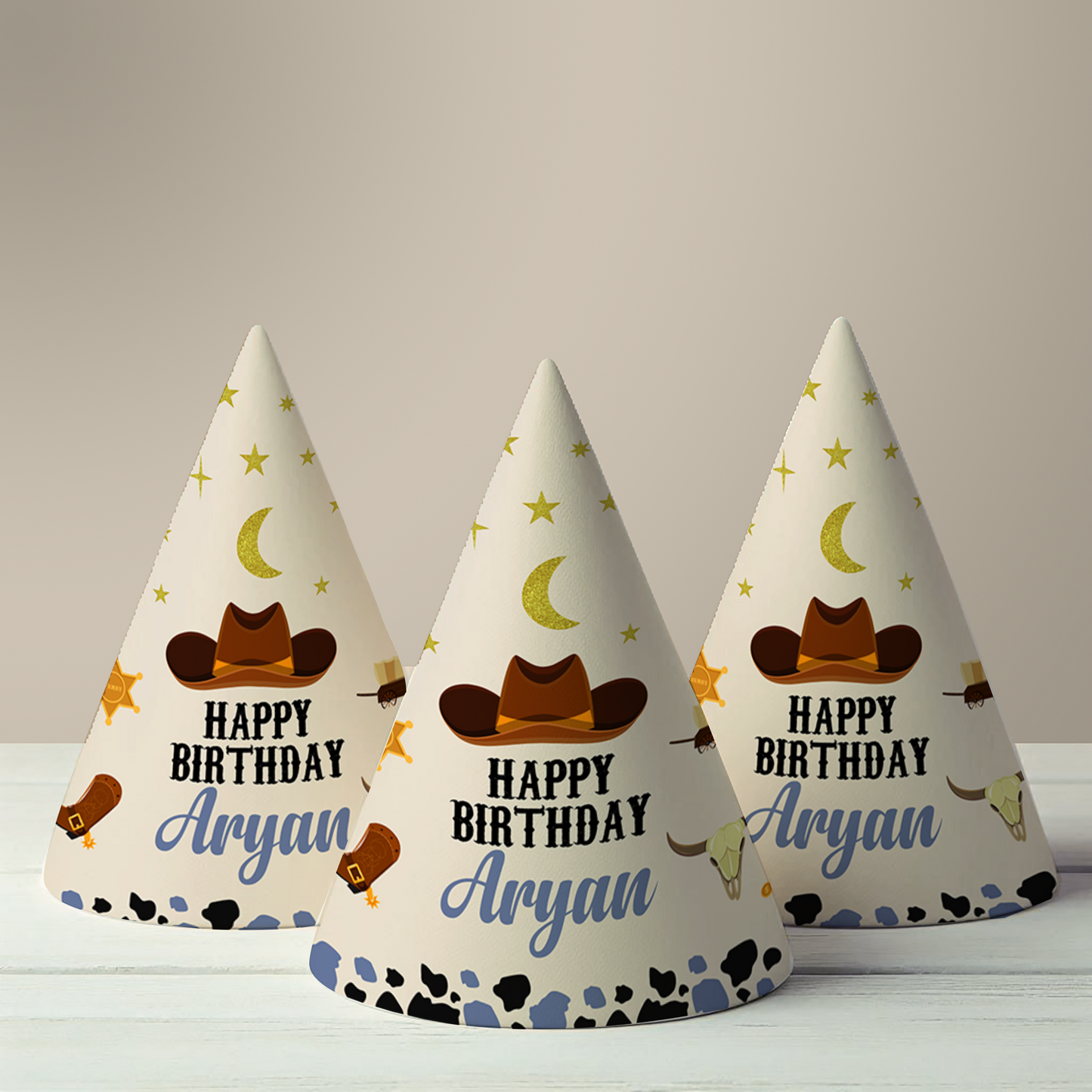 Cowboy Birthday Party Hat (Set of 10)