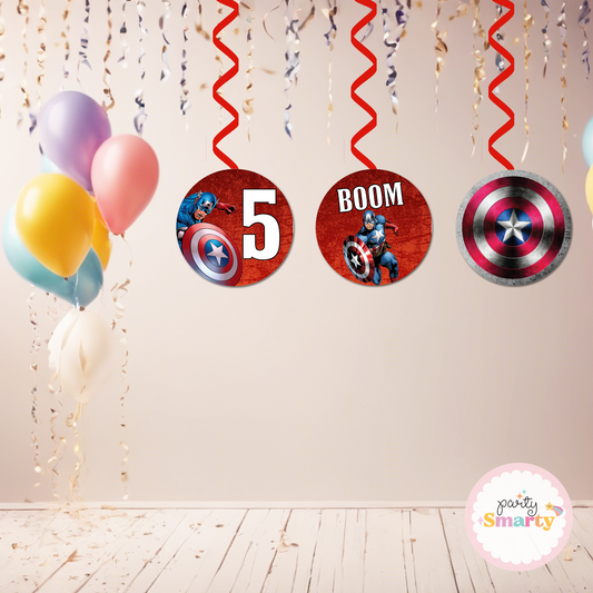 Captain America Danglers - Set of 6