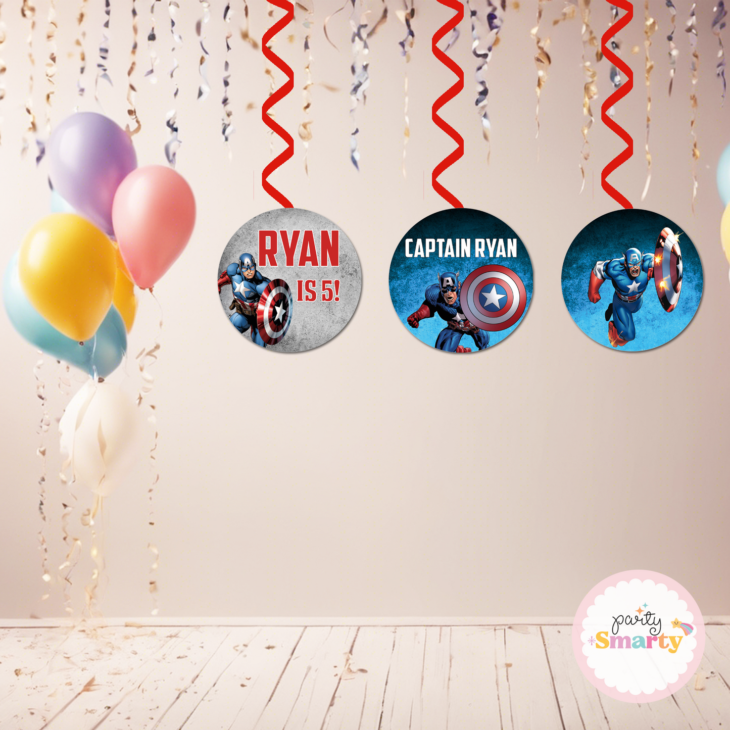 Captain America Danglers - Set of 6