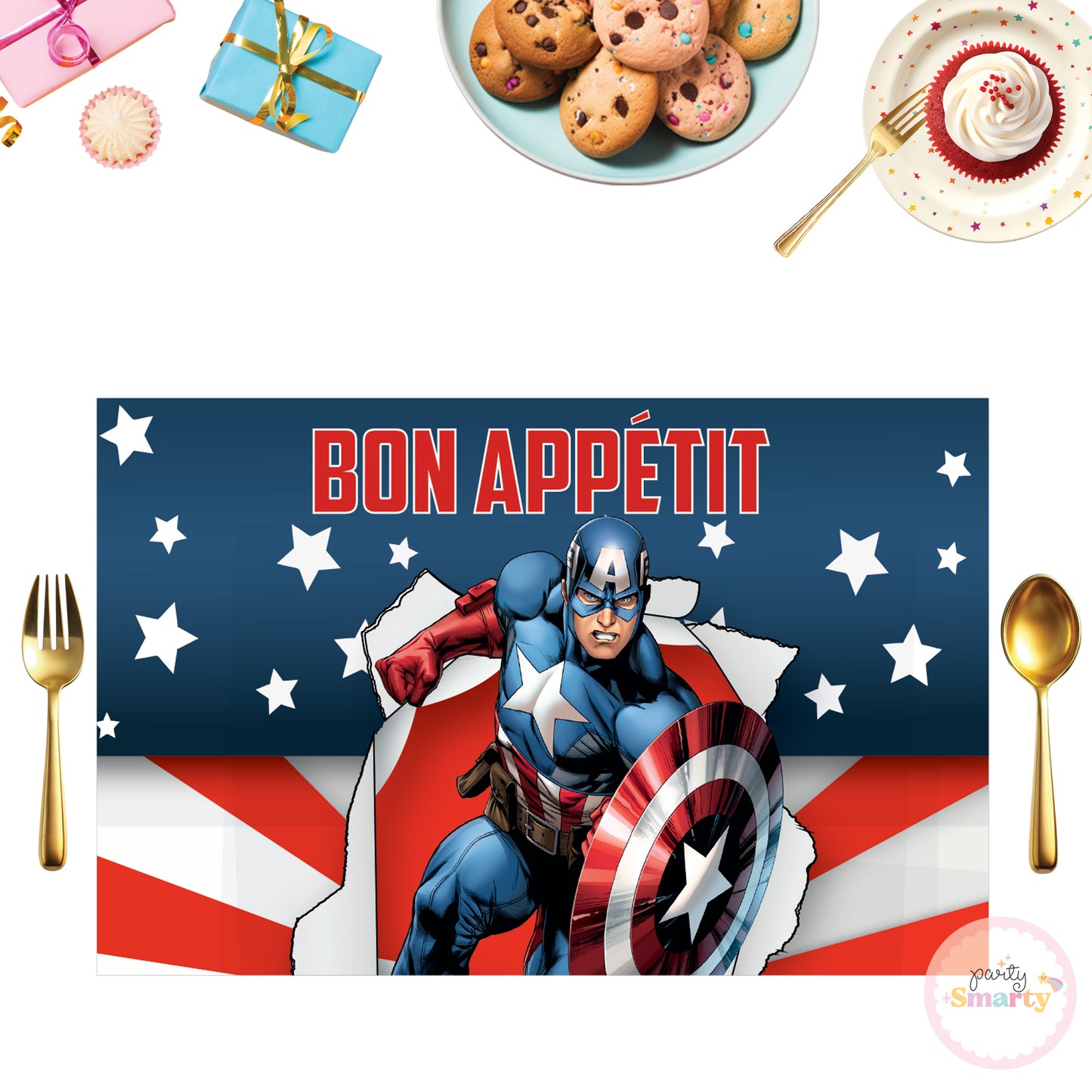 Captain America Table Mats - Set of 6