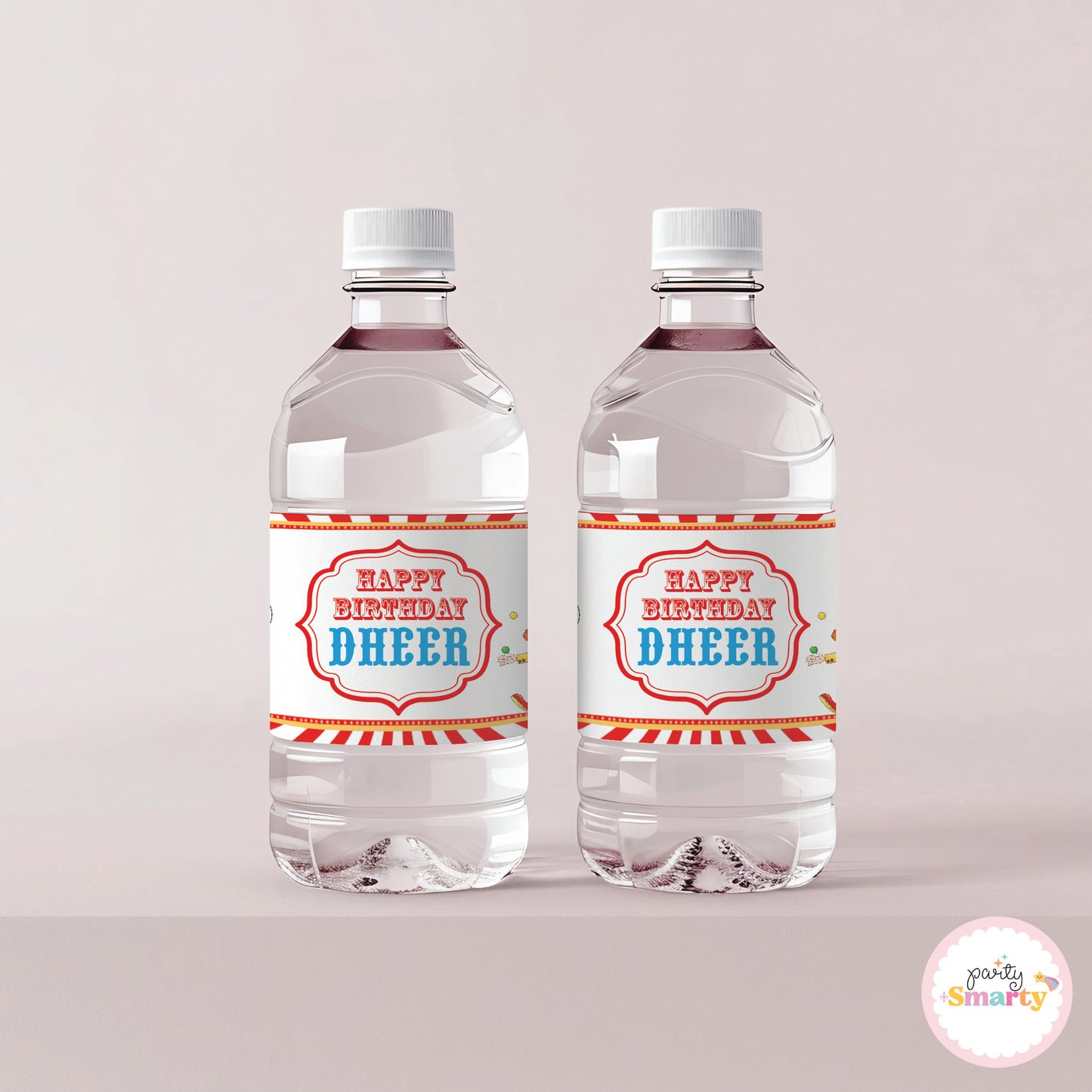 Carnival Bottle Labels - Set of 10