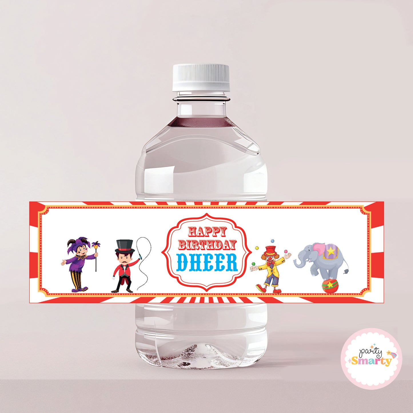 Carnival Bottle Labels - Set of 10