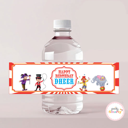 Carnival Bottle Labels - Set of 10