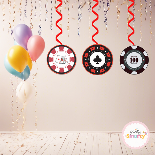 Diwali Cards Party Danglers - Set of 6