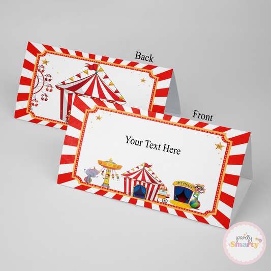 Carnival Food Tags - Set of 12