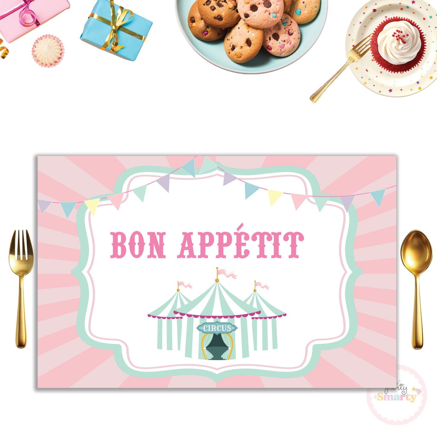 Carnival Pink Table Mats - Set of 6