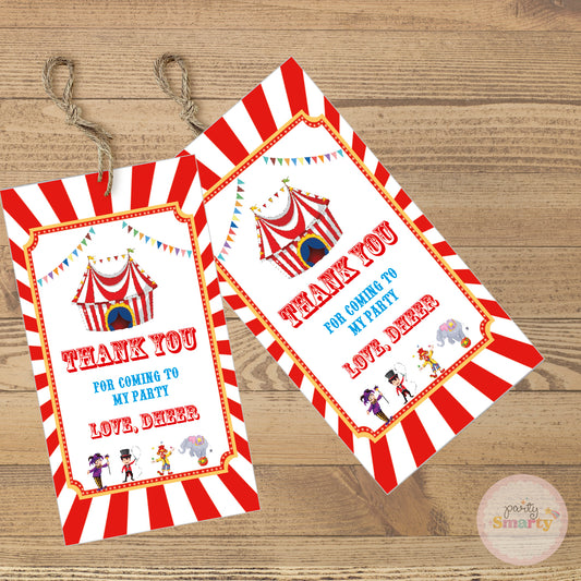 Carnival Thank You Tags - Set of 22