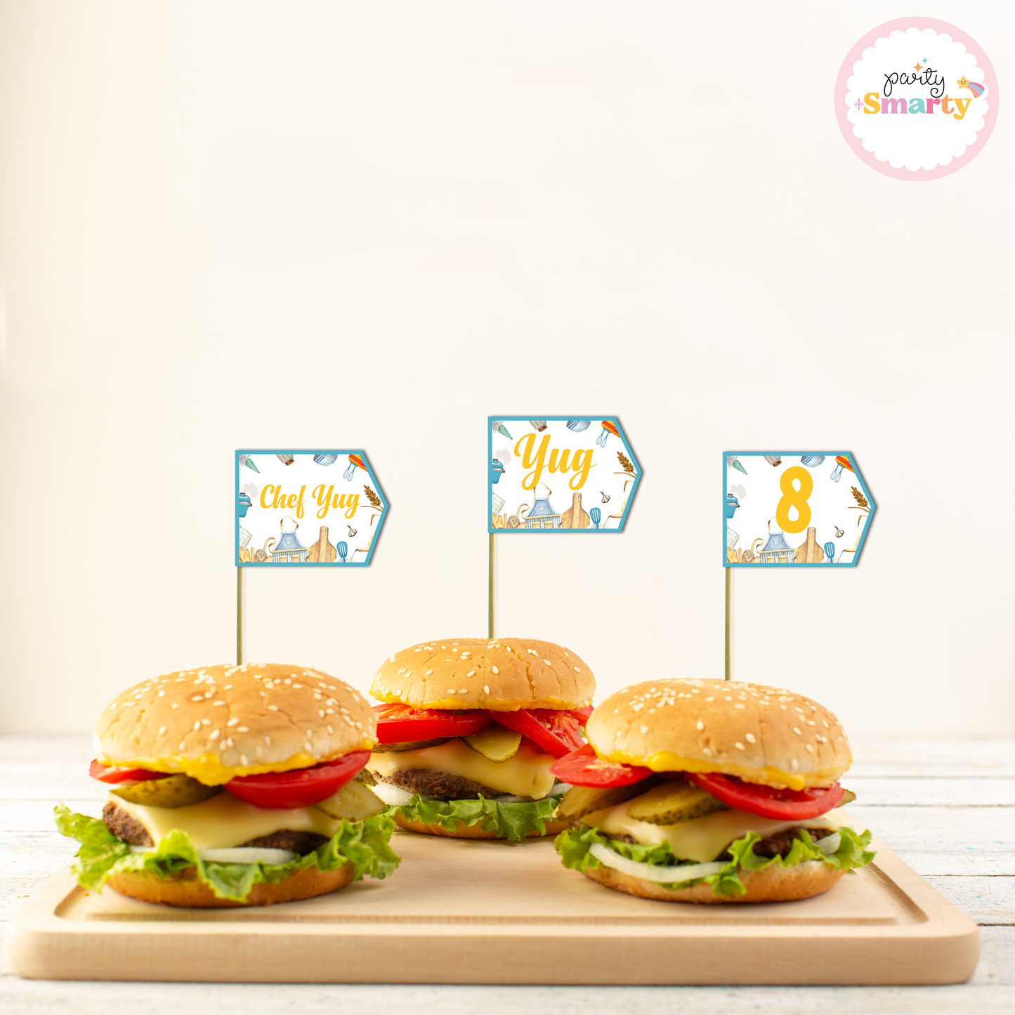 Chef Boy Flag Picks - Set of 10