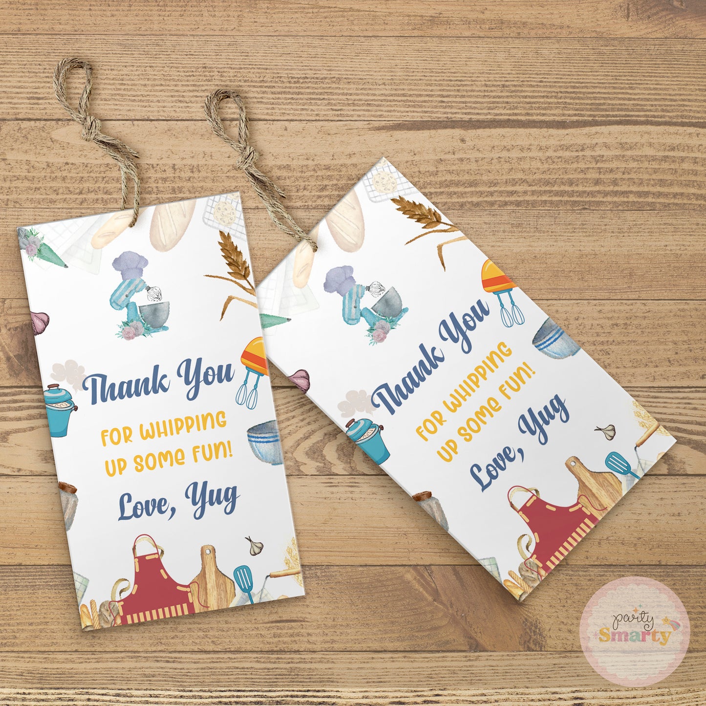 Chef Boy Thank You Tags - Set of 22