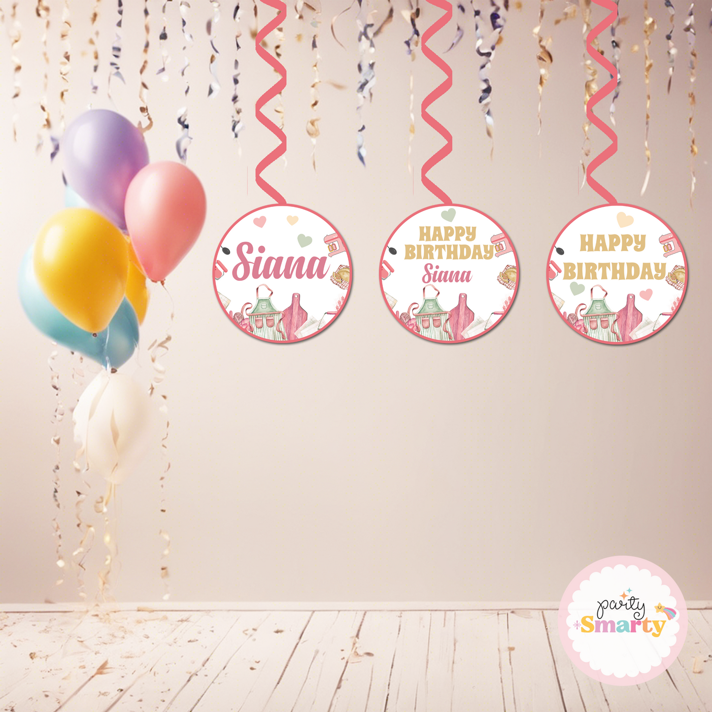 Chef Girl Danglers - Set of 6