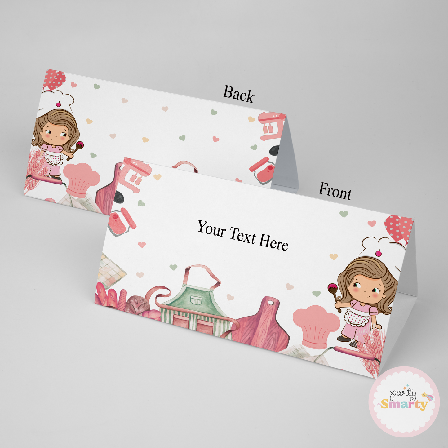 Chef Girl Food Tags - Set of 12