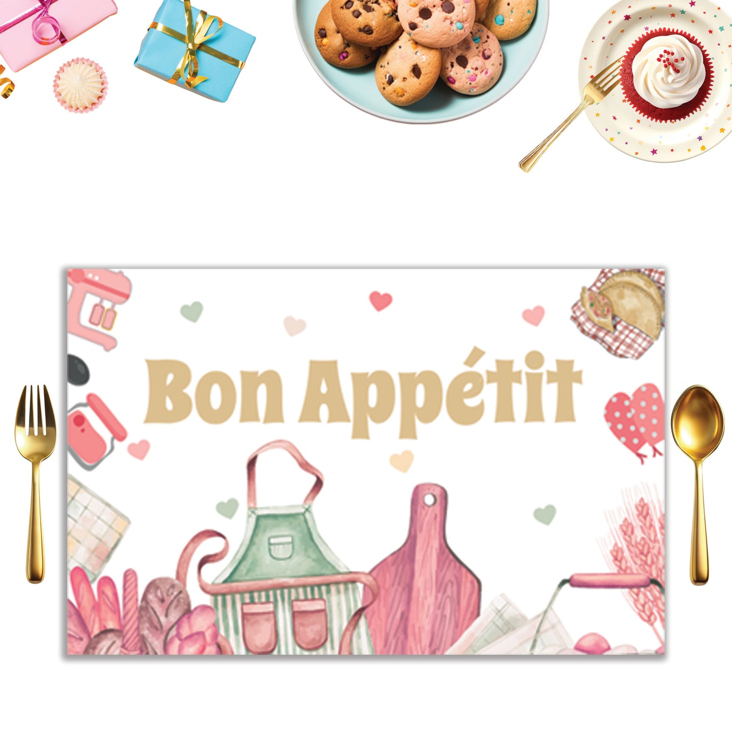 Chef Girl Table Mats - Set of 6