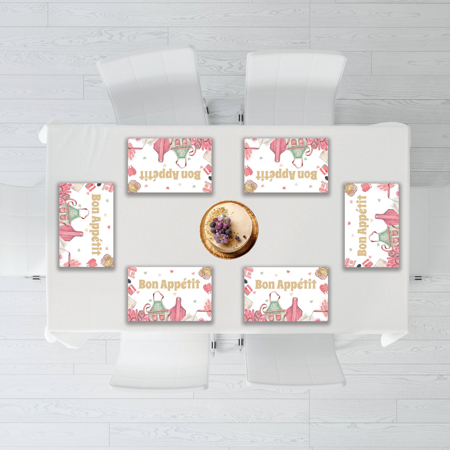 Chef Girl Table Mats - Set of 6