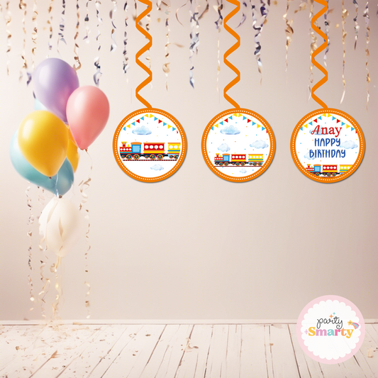 Choo Choo Train Boy Danglers - Set of 6