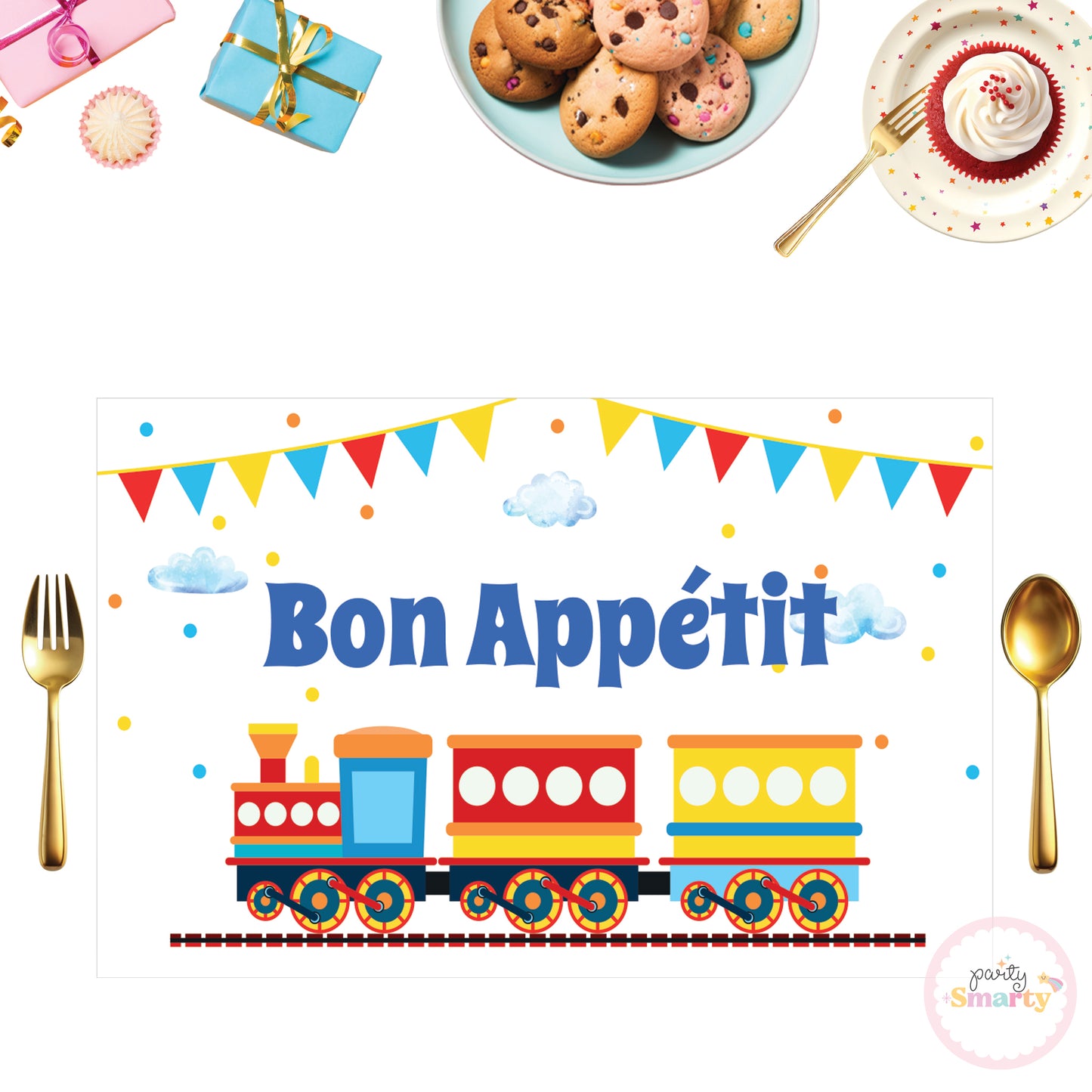 Choo Choo Train Boy Table Mats - Set of 6