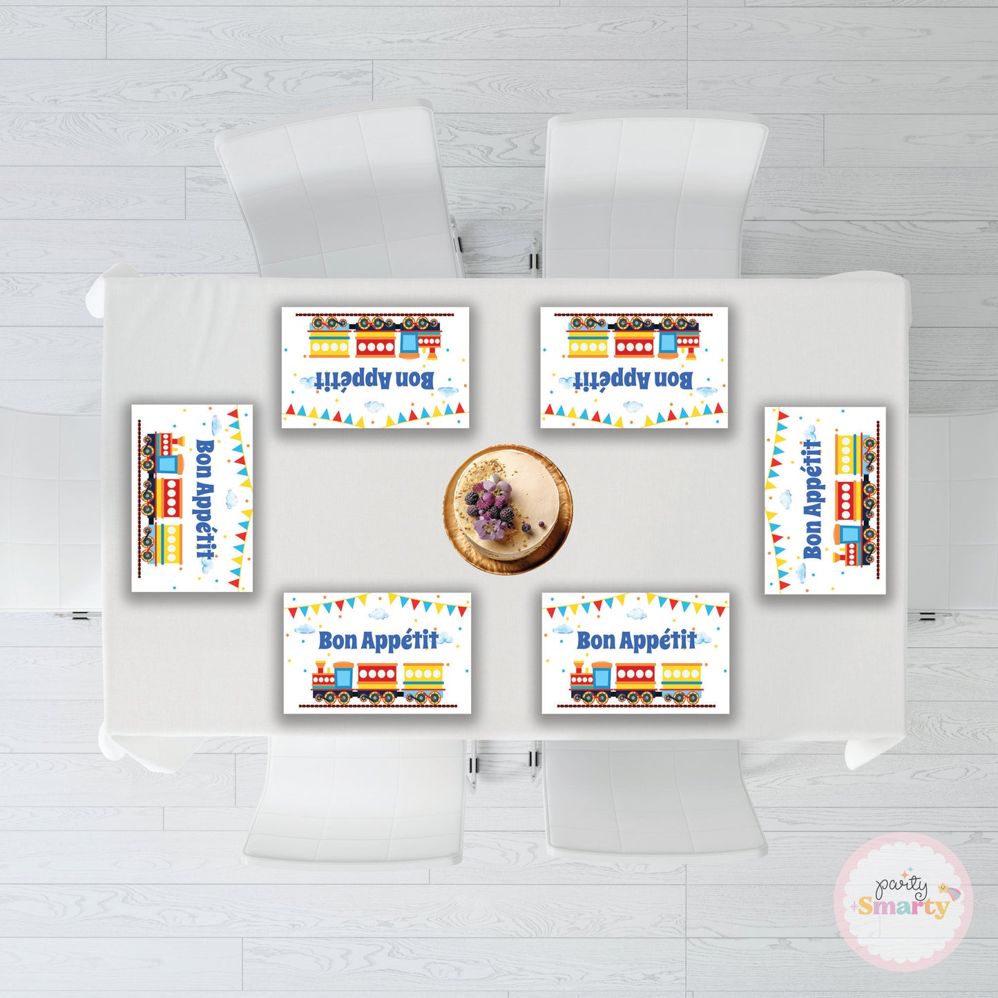 Choo Choo Train Boy Table Mats - Set of 6