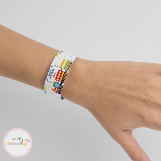 Choo Choo Train Boy Wrist Bands - Set of 10