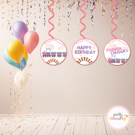 Choo Choo Train Girl Danglers - Set of 6