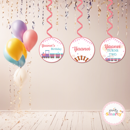 Choo Choo Train Girl Danglers - Set of 6