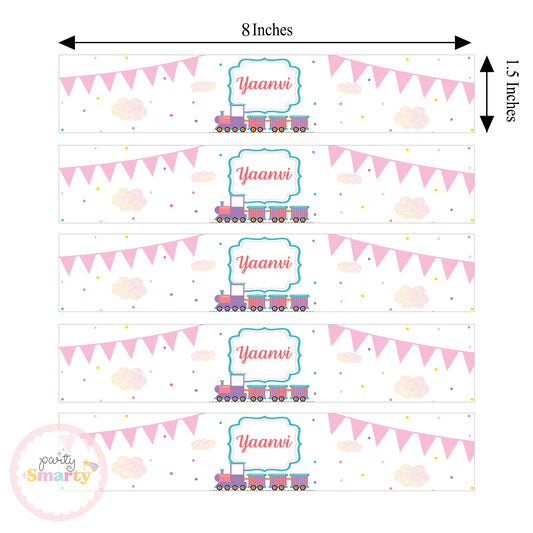 Choo Choo Train Girl Wrist Bands - Set of 10