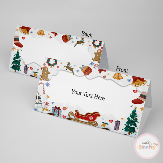 Christmas Birthday Food Tags - Set of 12