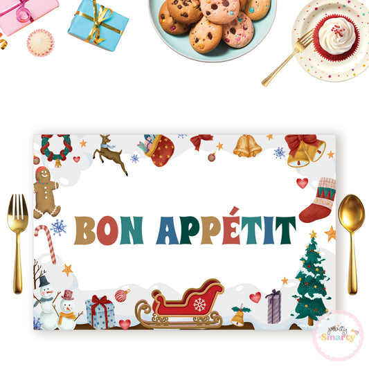 Christmas Birthday Table Mats - Set of 6