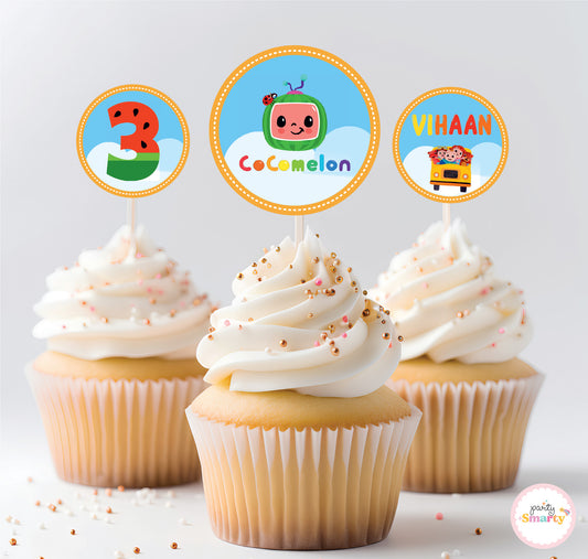 Cocomelon Cupcake Toppers (Set Of 12)
