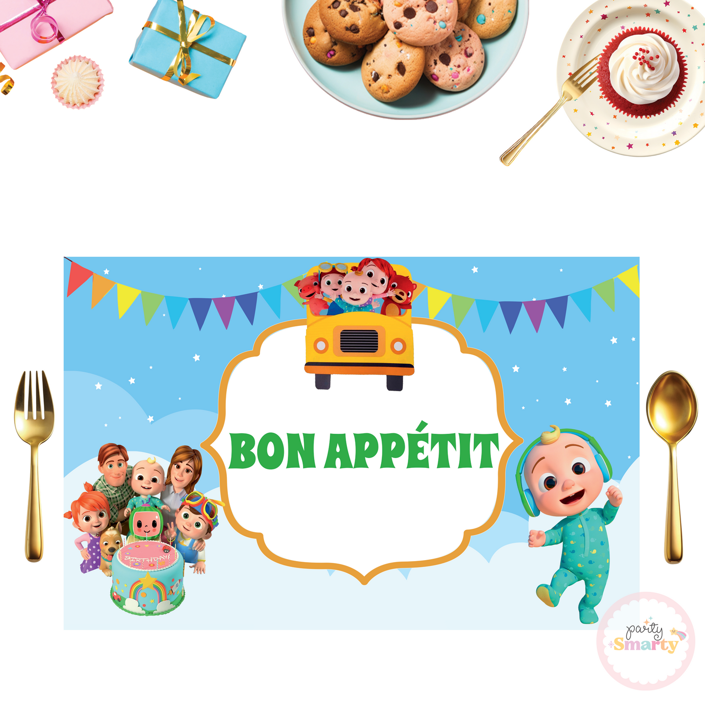 Cocomelon Table Mats - Set of 6