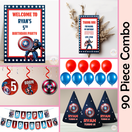 Captain America Smarty Saver 90 Piece Combo