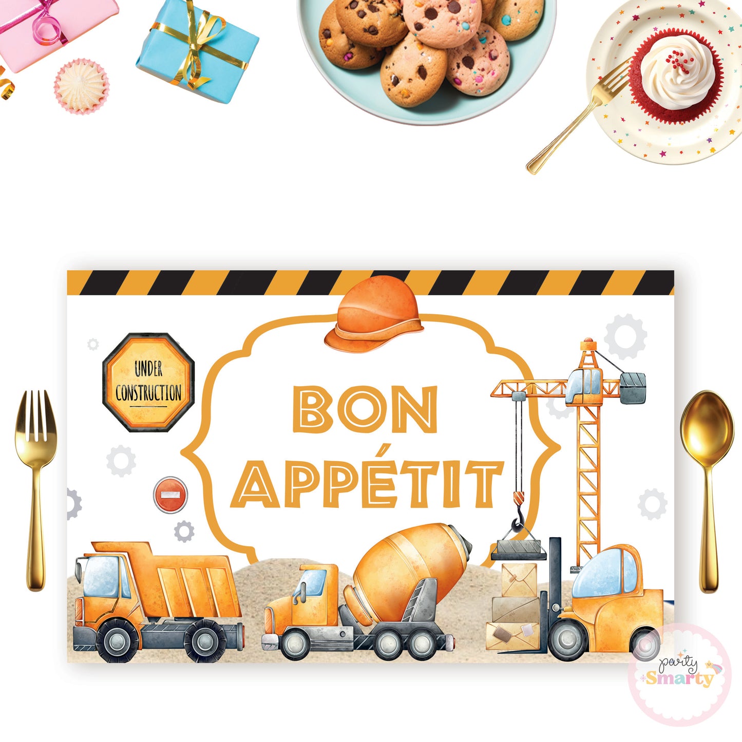 Construction Table Mats - Set of 6