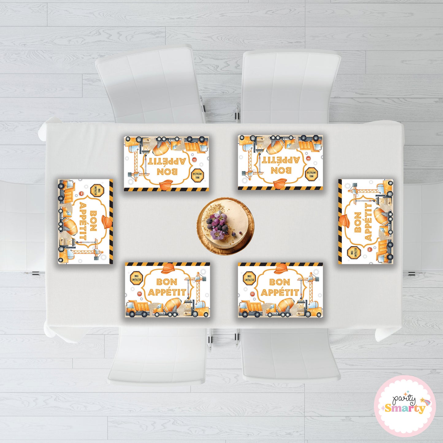 Construction Table Mats - Set of 6