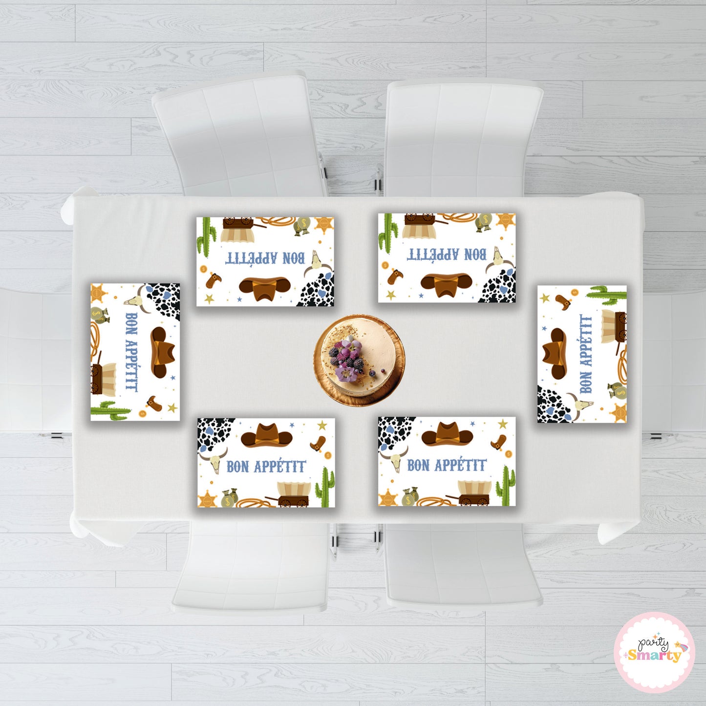 Cowboy Table Mats - Set of 6