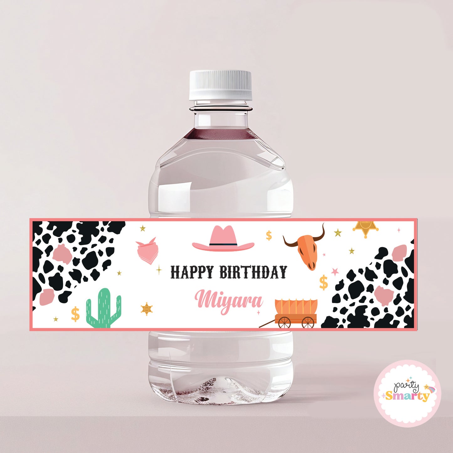 Cowgirl Bottle Labels - Set of 10