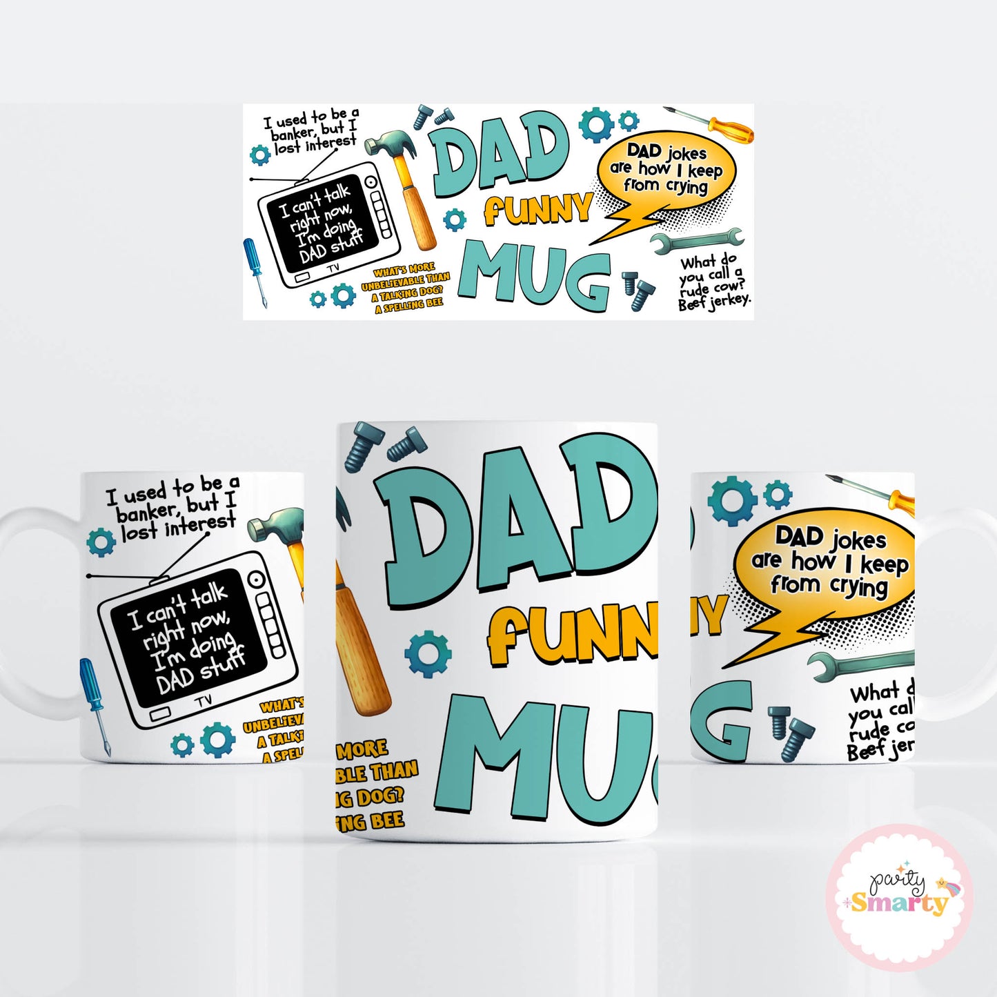 Funny Dad Jokes Father's Day Mug