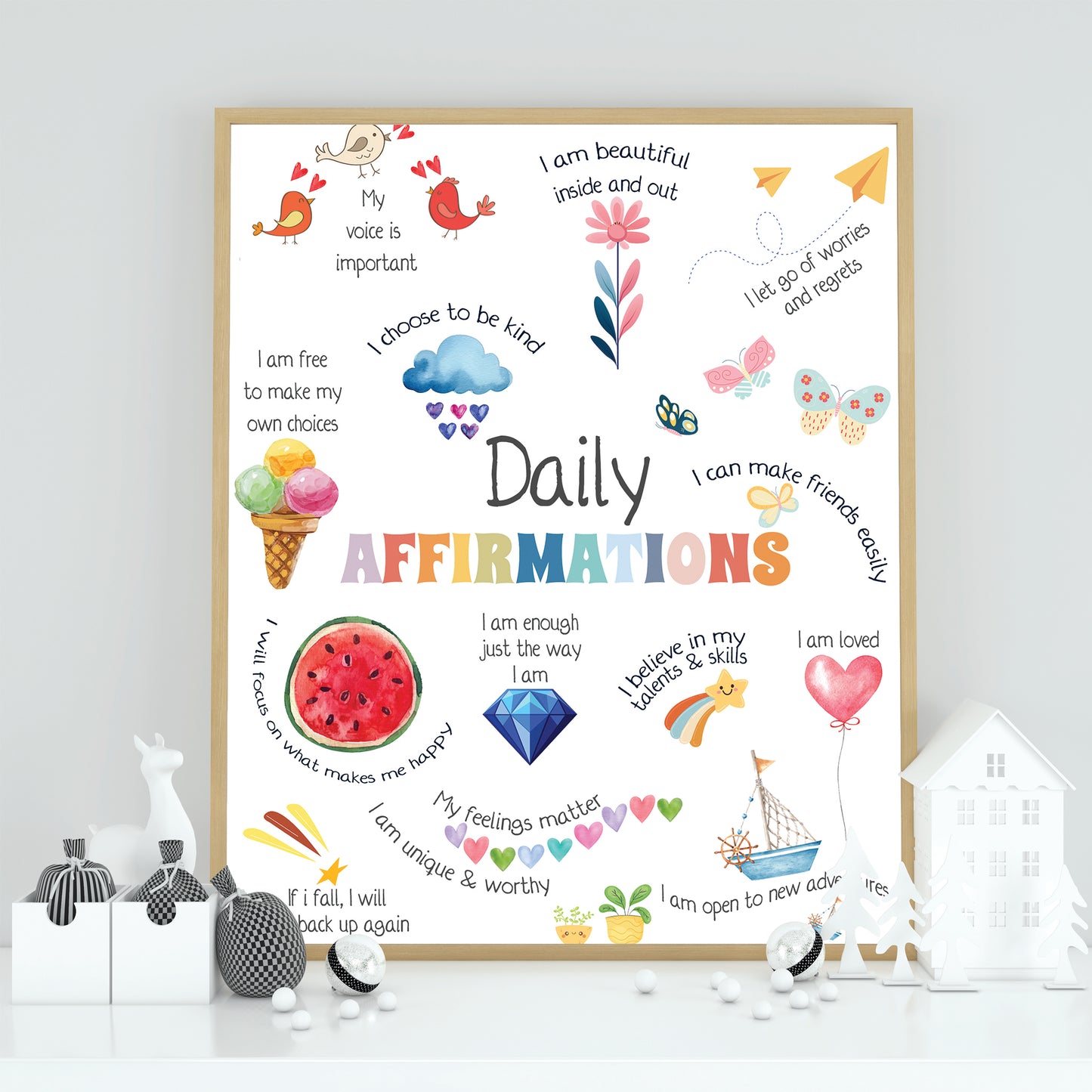 Daily Affirmations Frame