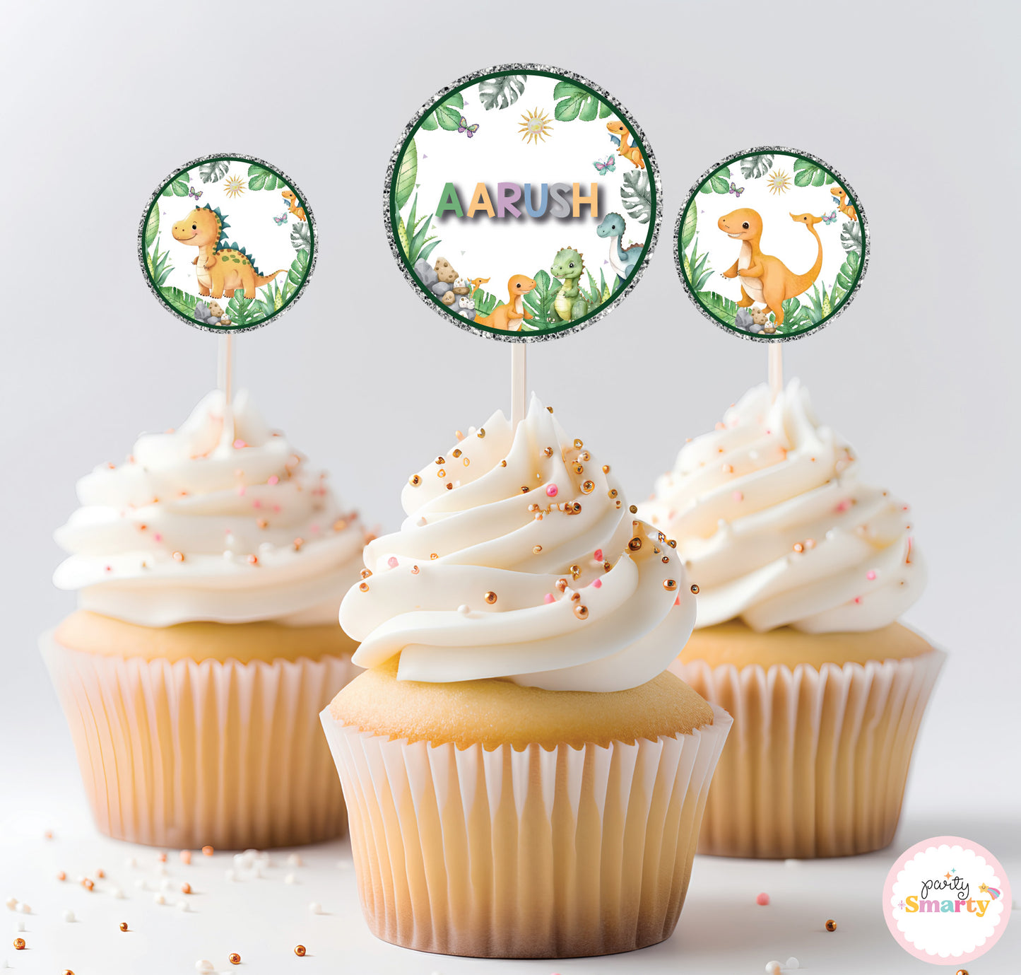 Dinosaur Cupcake Toppers (Set Of 12)