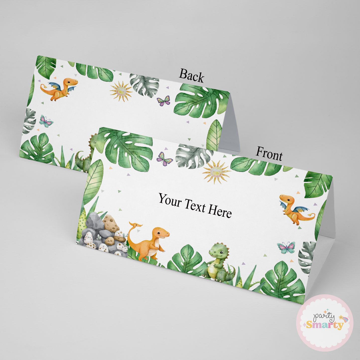 Dinosaur Food Tags - Set of 12