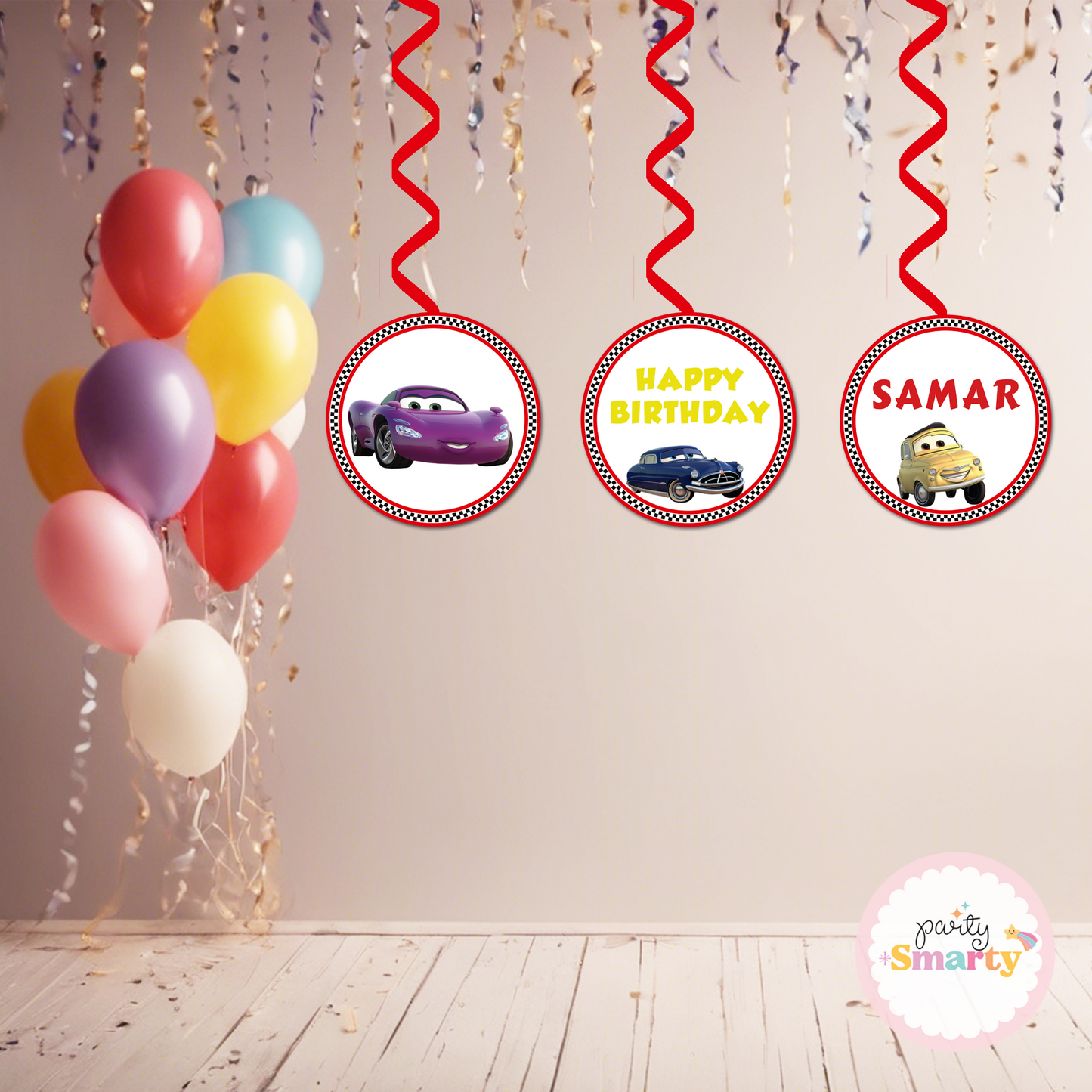 Disney Car Danglers - Set of 6