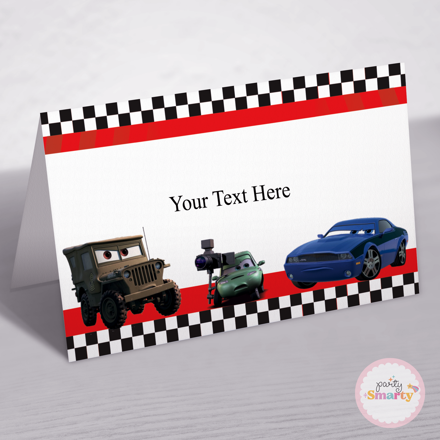 Disney Car Food Tags - Set of 12