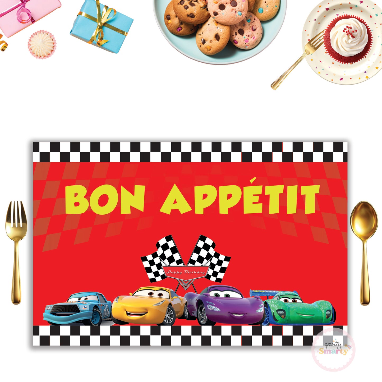 Disney Car Table Mats - Set of 6
