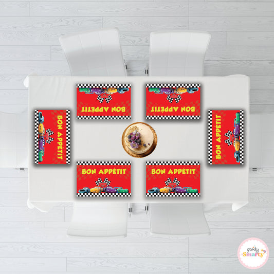 Disney Car Table Mats - Set of 6