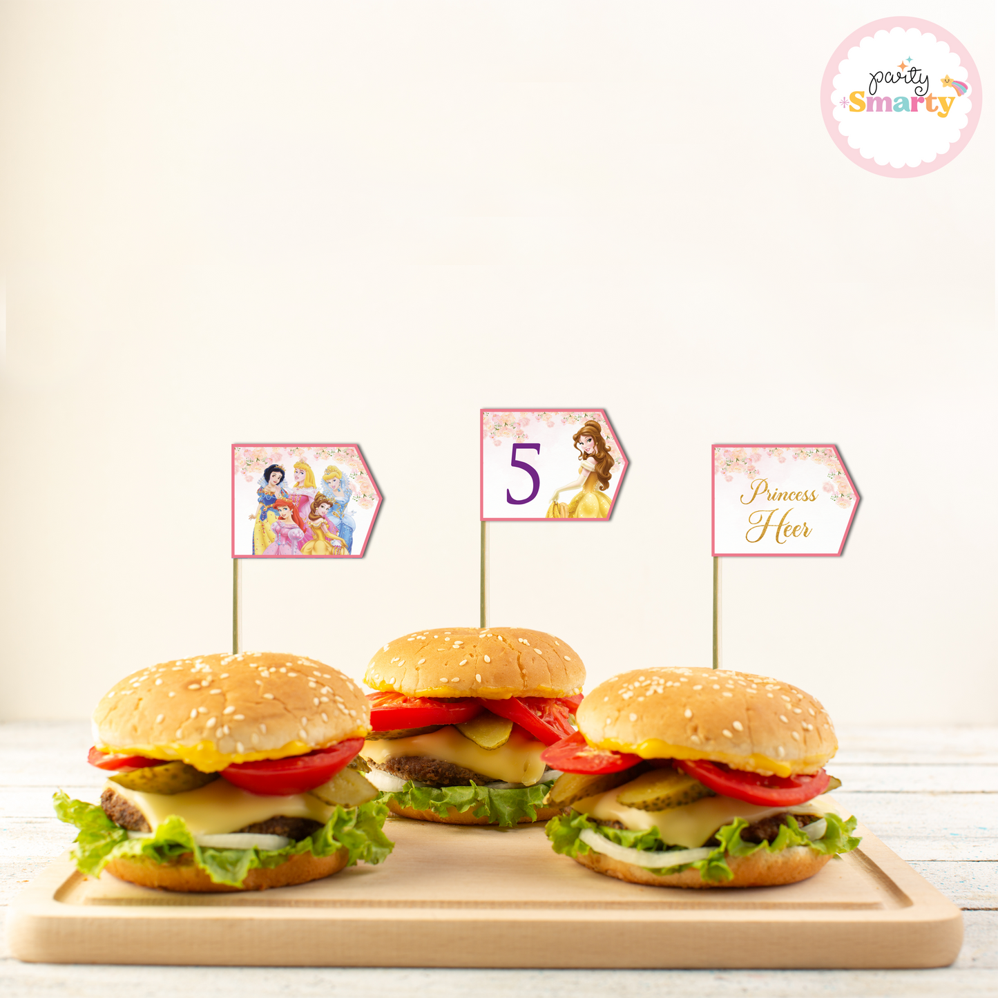 Disney Princess Flag Picks - Set of 10