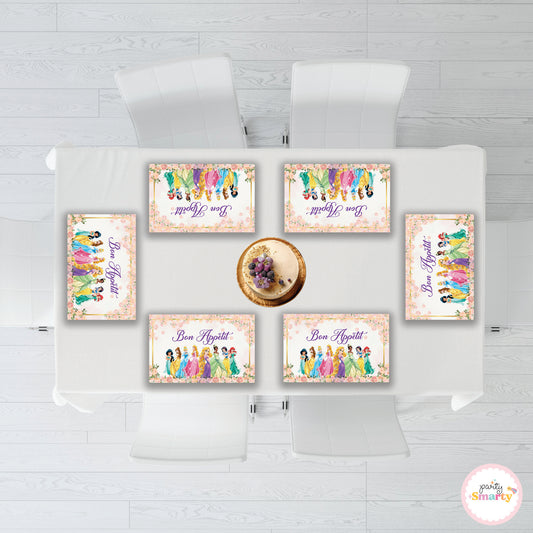 Disney Princess Table Mats - Set of 6