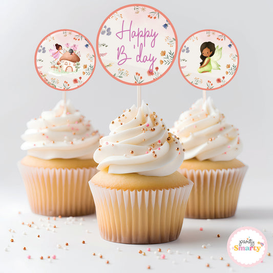 Enchanted Garden Cupcake Toppers (Set Of 12)
