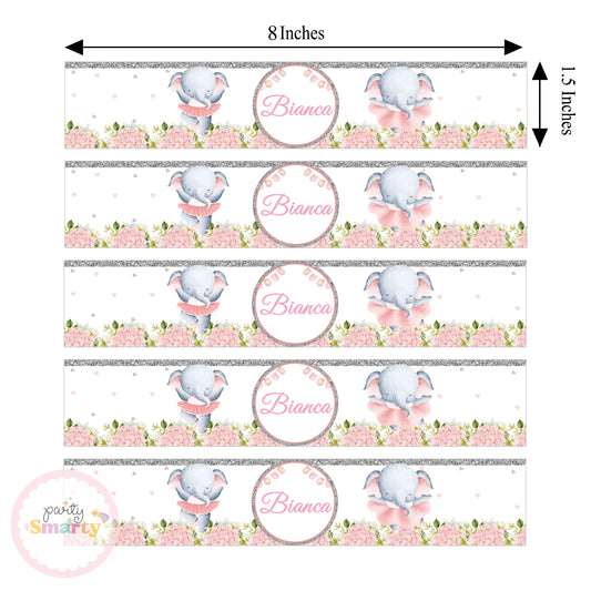 Elephant Pink Wrist Bands - Set of 10