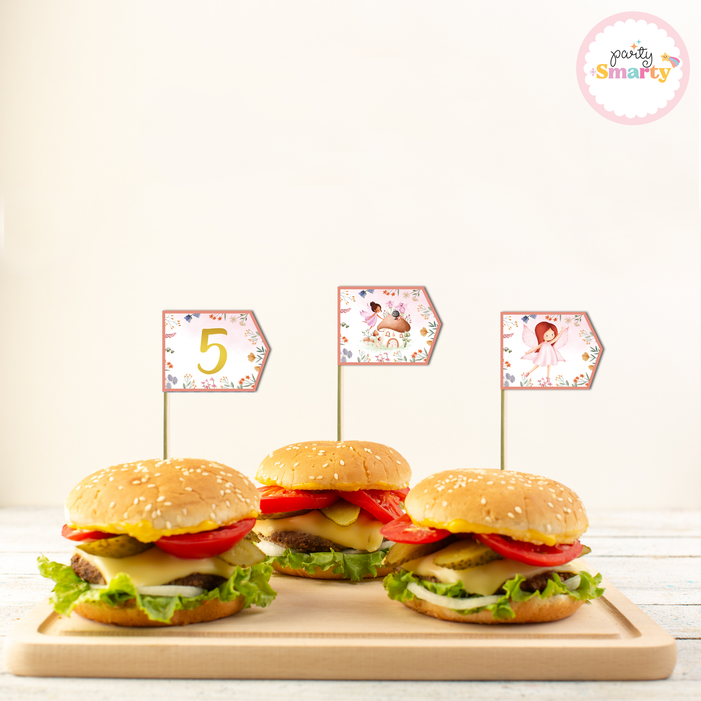 Enchanted Garden Flag Picks - Set of 10