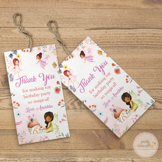 Enchanted Garden Thank You Tags - Set of 22