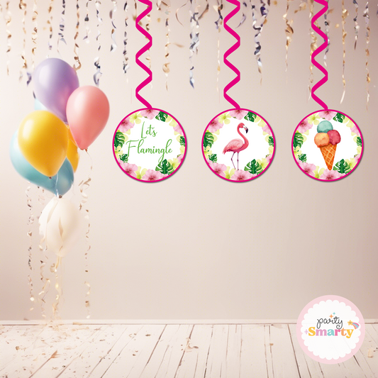 Flamingo Danglers - Set of 6